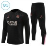 Paris Saint-Germain Sweat d'Entraînement Quarter-Zip 2024-25 Noire Enfant Paris Saint-Germain Sweat d'Entraînement Quarter-Zip 2024-25 Noire Enfant
